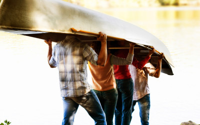 Camping with friends