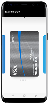 GalaxyS8 with Centra Visa