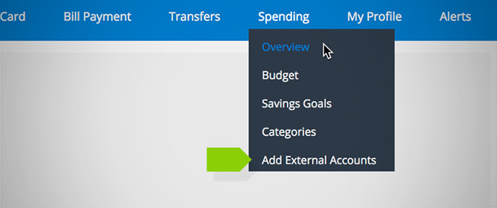 the Spending tab