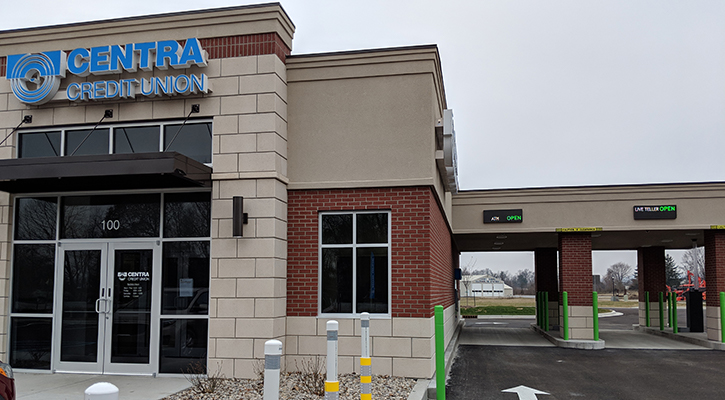 exterior view of the new Centra branch in Sellersburg, Indiana