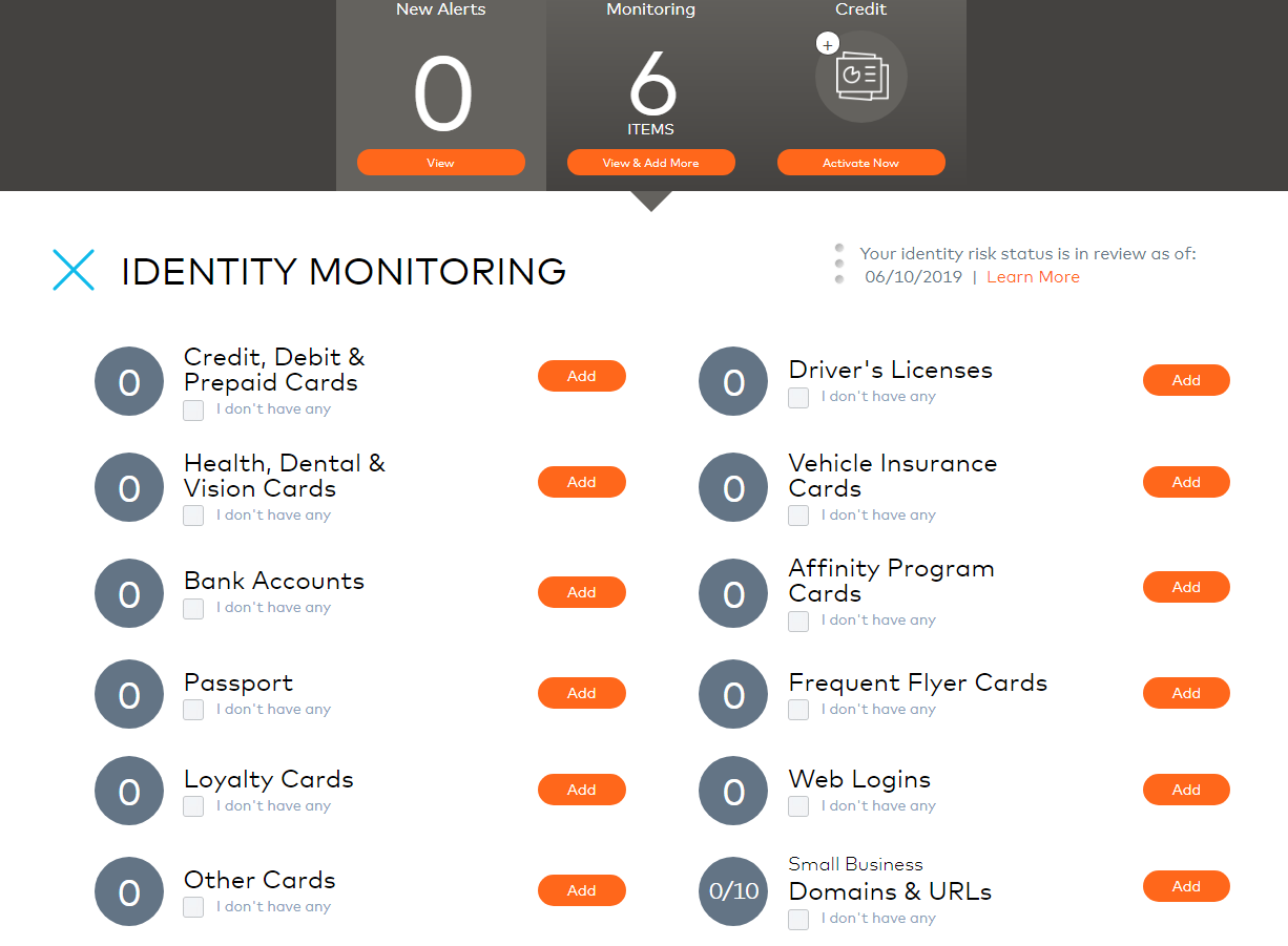 mastercard identity theft monitoring options