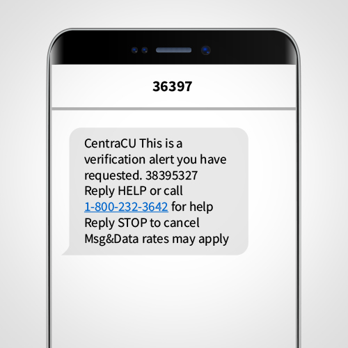 Verification alert