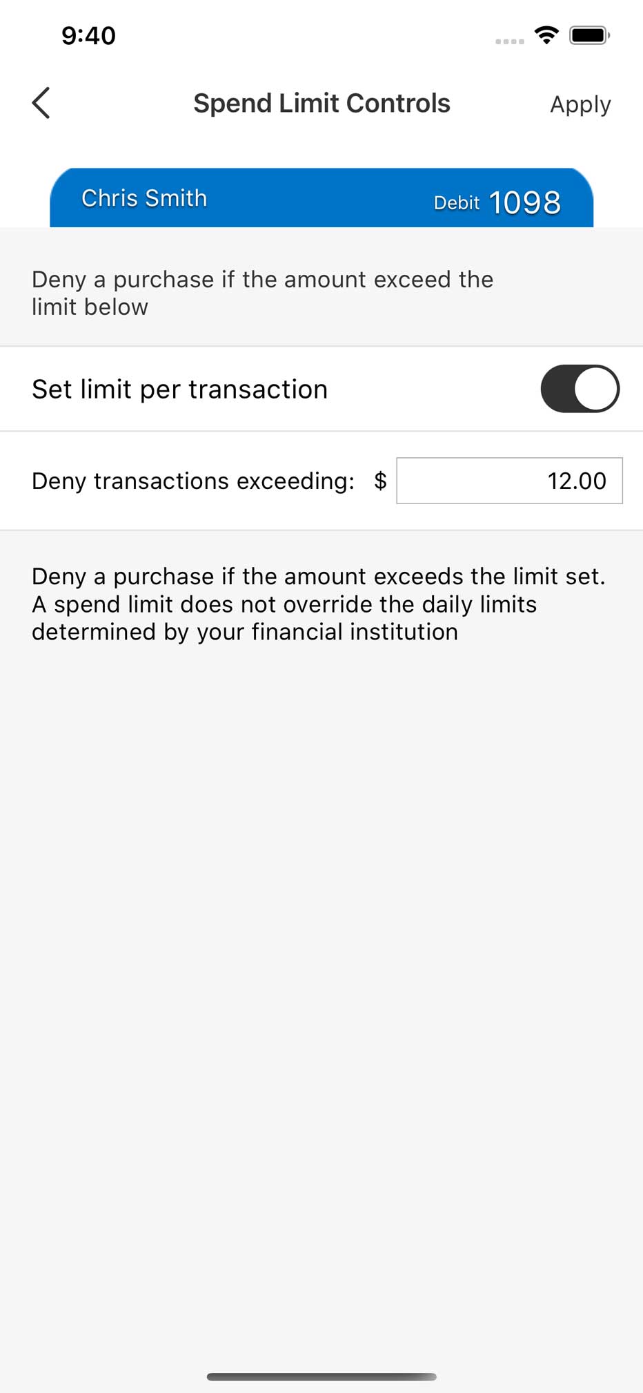 Spend Details