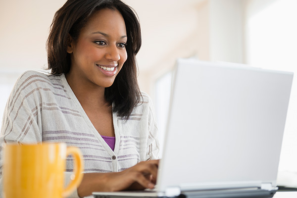 woman on laptop